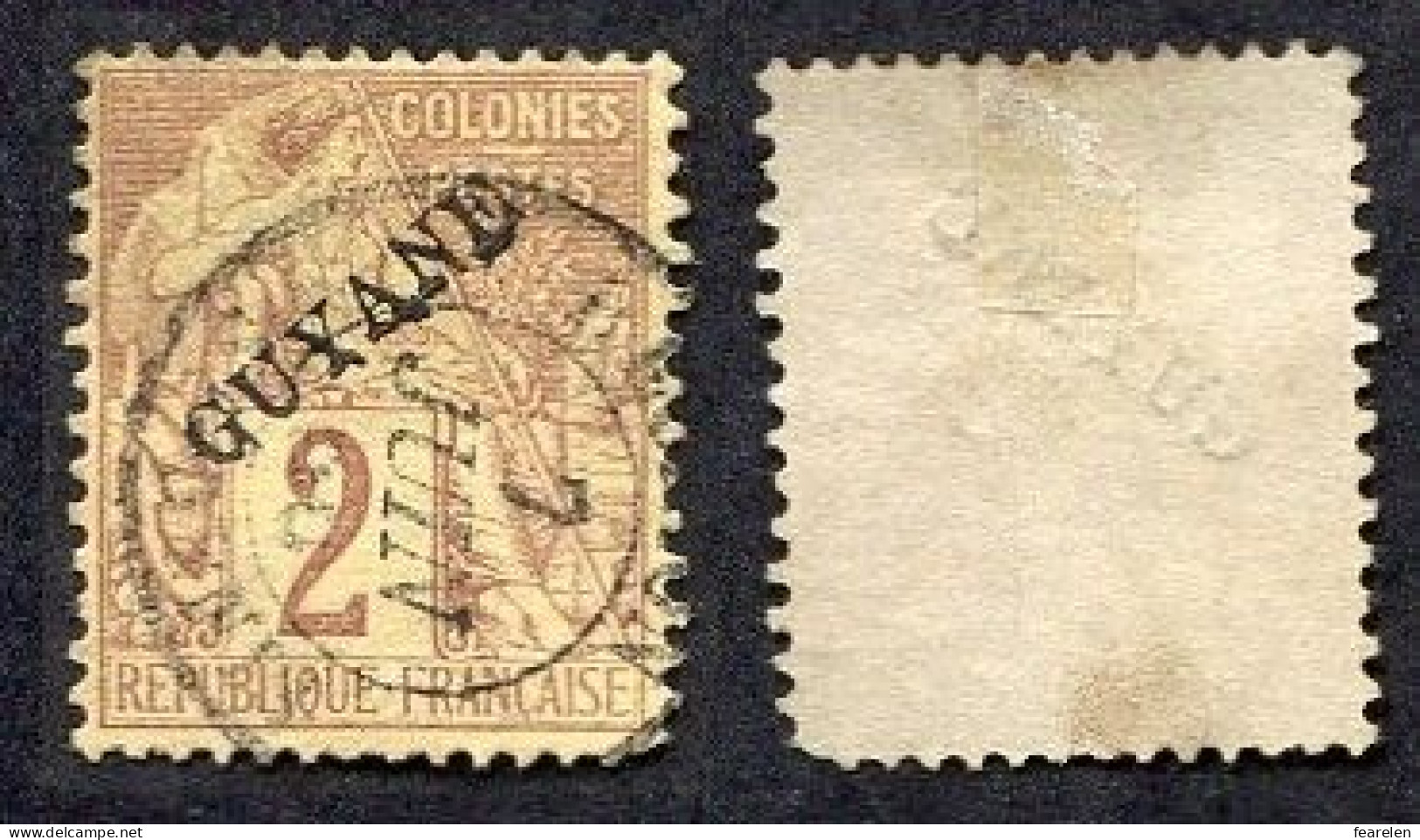 Colonie Française, Guyane N°17 Oblitéré, Qualité Beau - Used Stamps