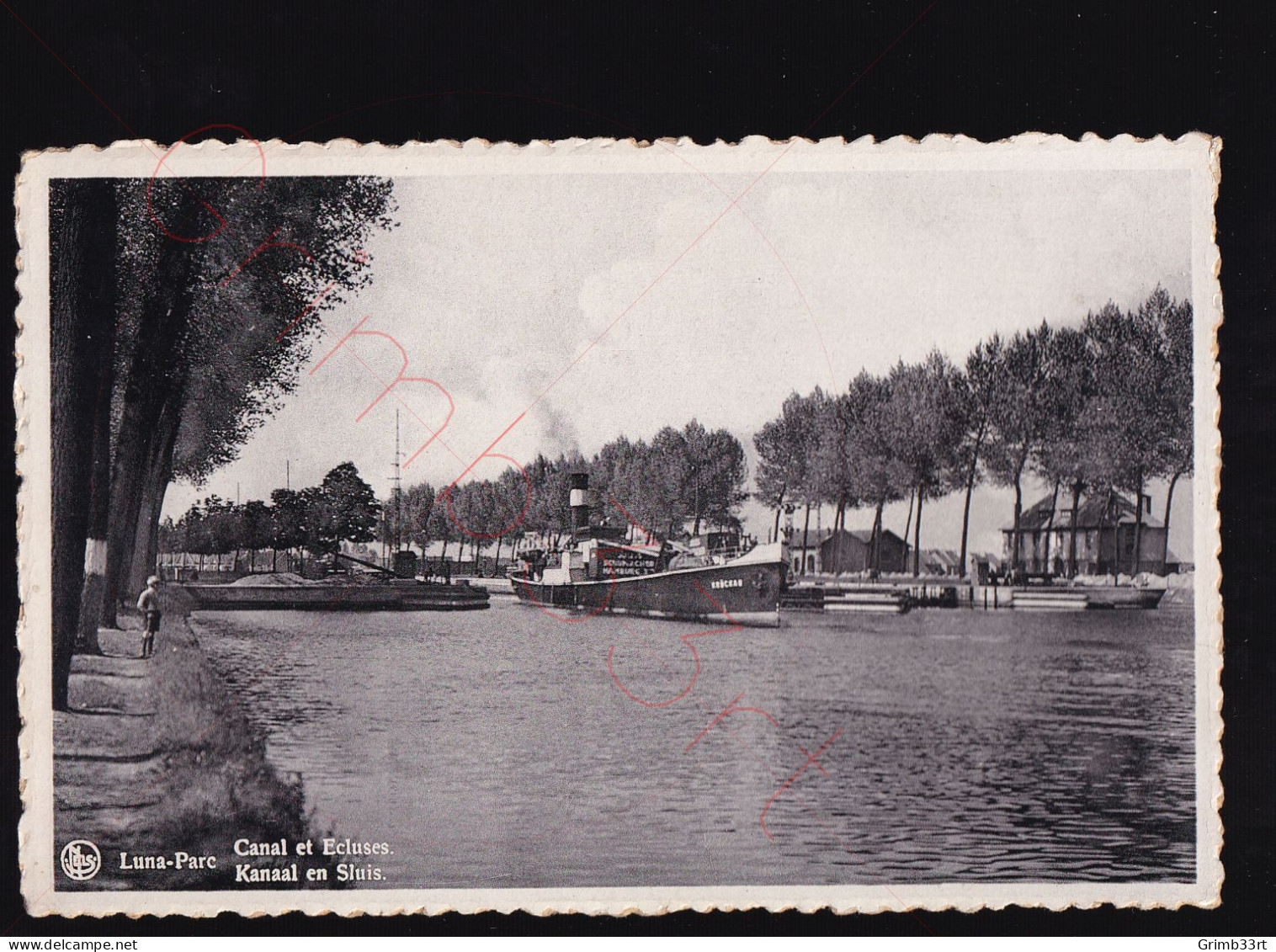 Cappelle-au-Bois - Luna-Parc - Canal Et Ecluses - Postkaart - Kapelle-op-den-Bos