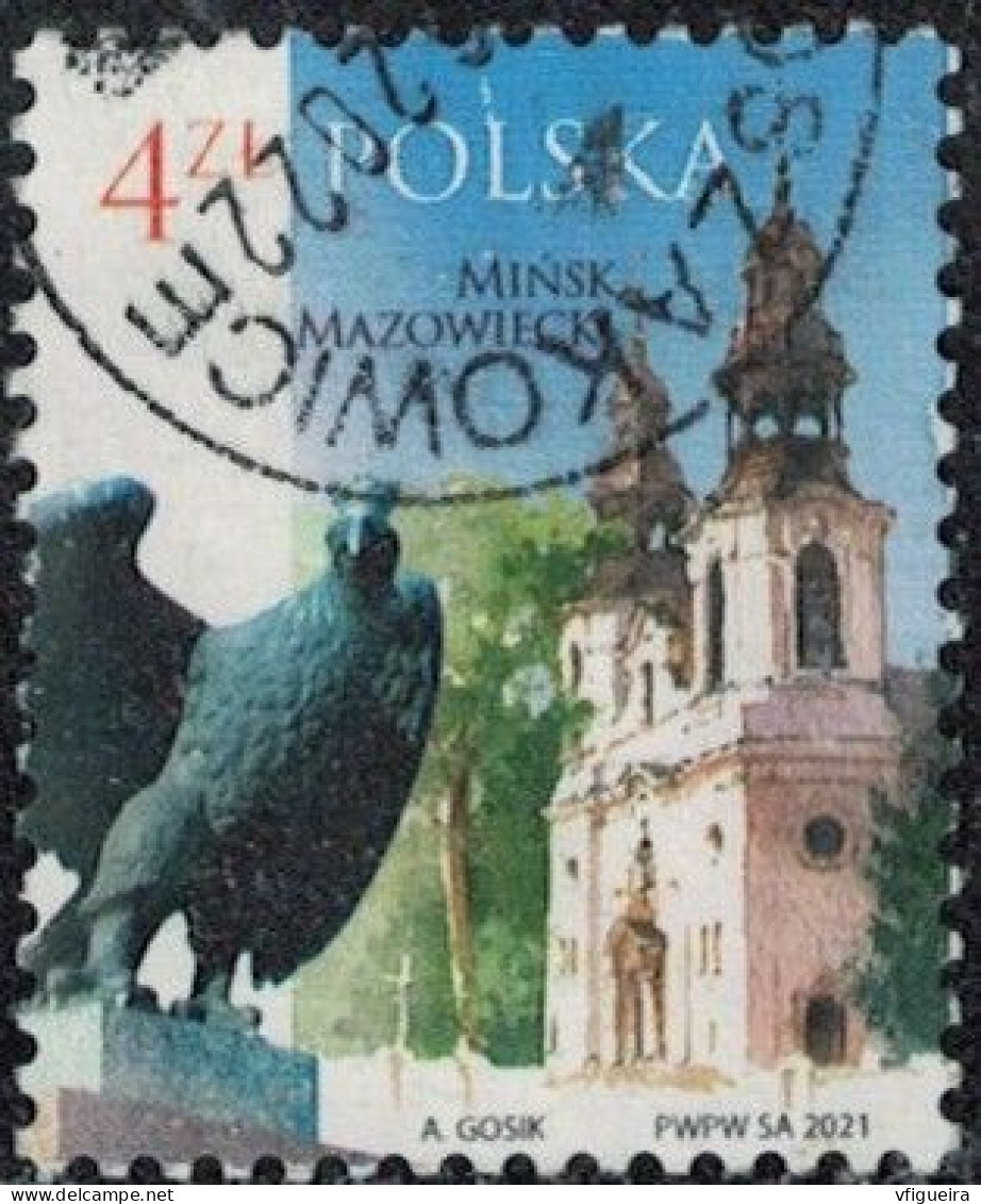 Pologne 2021 Oblitéré Used Ville De Minsk Mazowiecki Y&T PL 4863 SU - Used Stamps