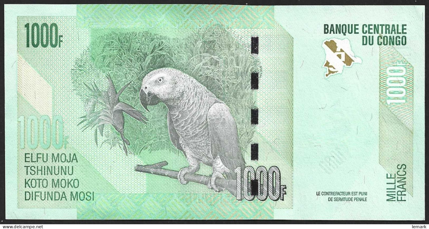 Congo DR 1000 Francs 2022 P101b UNC - République Démocratique Du Congo & Zaïre