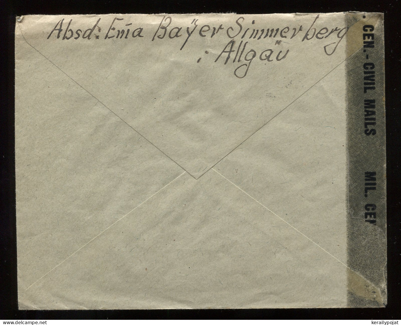 Wurttemberg 1947 Simmerberg Cover To Munchen__(9321) - Briefe U. Dokumente