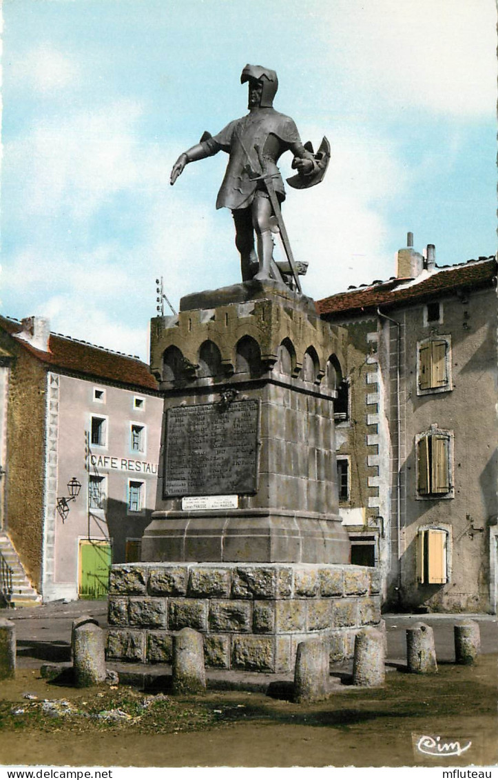 48* CHATEAUBEUF DE RANDON  Statue Duguesclin   (CPSM Format 9x14cm)    RL24,1052 - Chateauneuf De Randon