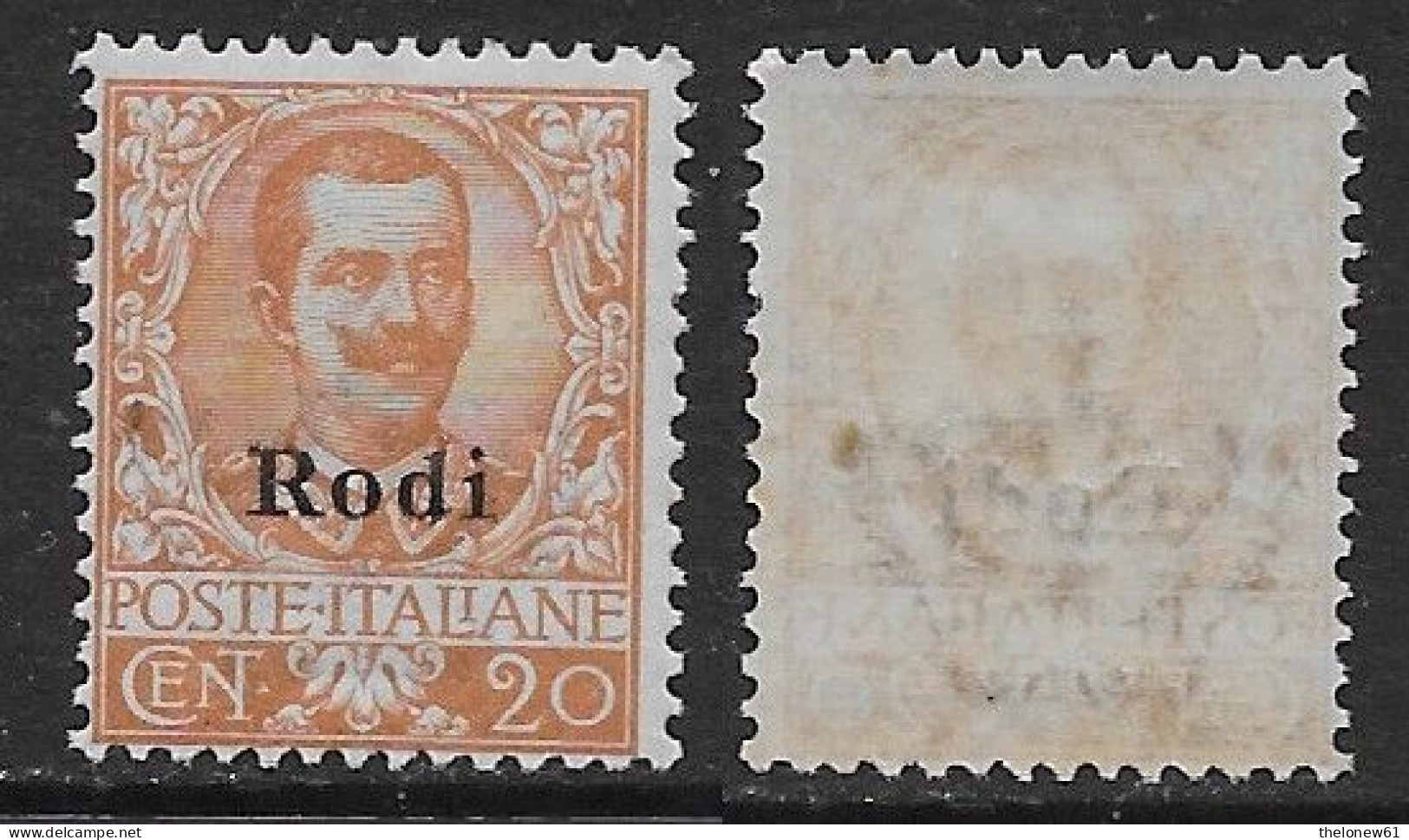 Italia Italy 1932 Colonie Egeo Rodi Floreale C20 Sa N.9 Nuovo Integro MNH ** - Ägäis (Rodi)