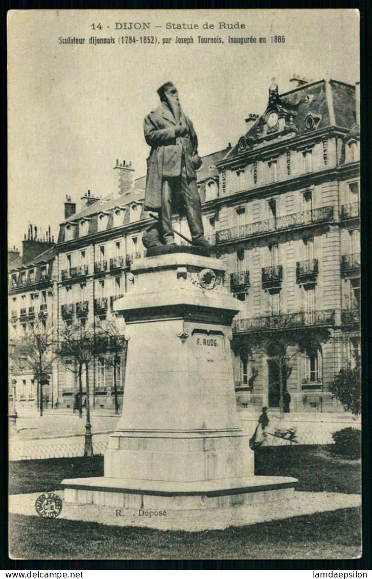 A69  FRANCE CPA DIJON - STATUE DE RUDE - Colecciones Y Lotes