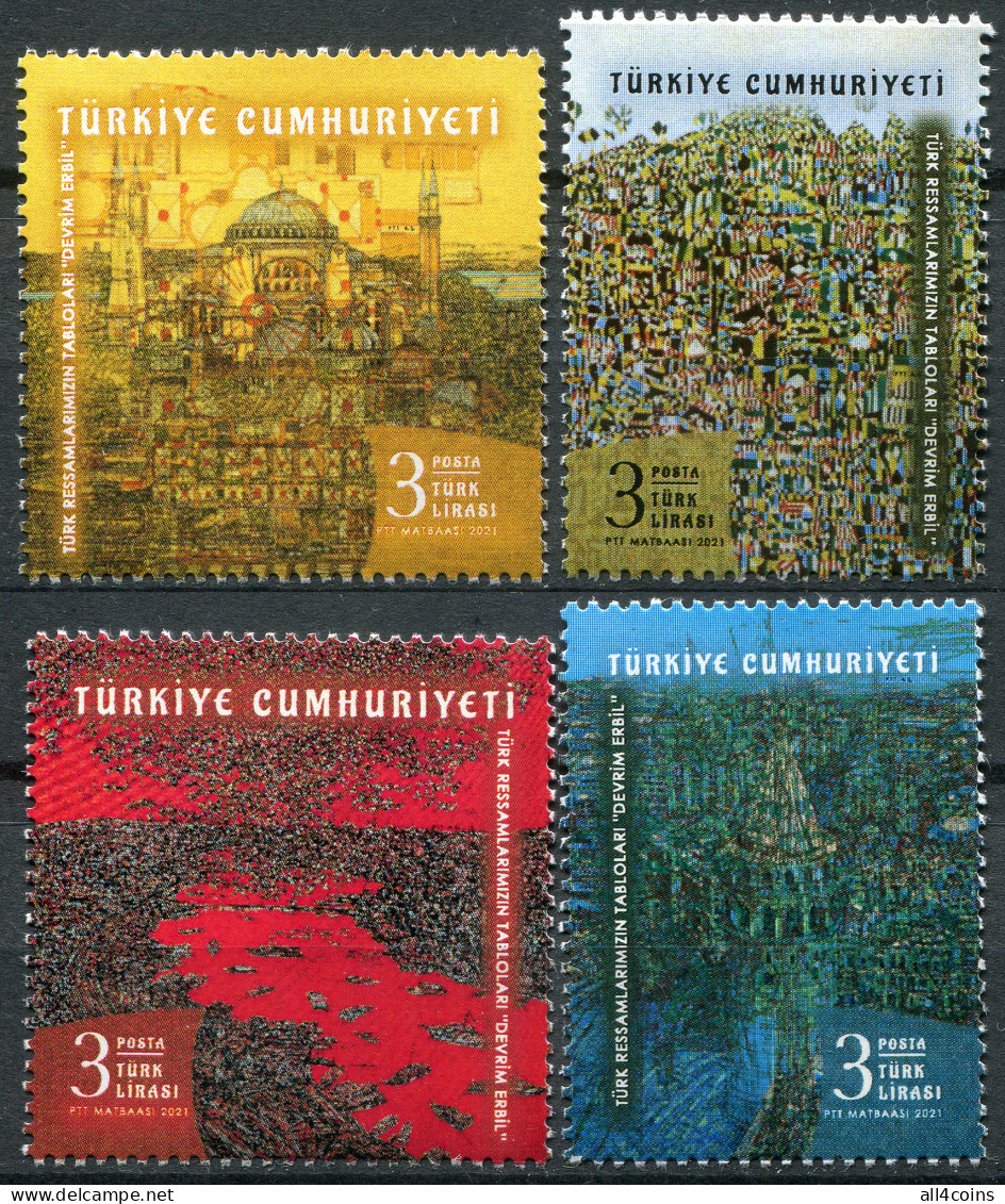 Turkey 2021. Art Of Devrim Erbil (MNH OG) Set Of 4 Stamps - Nuevos