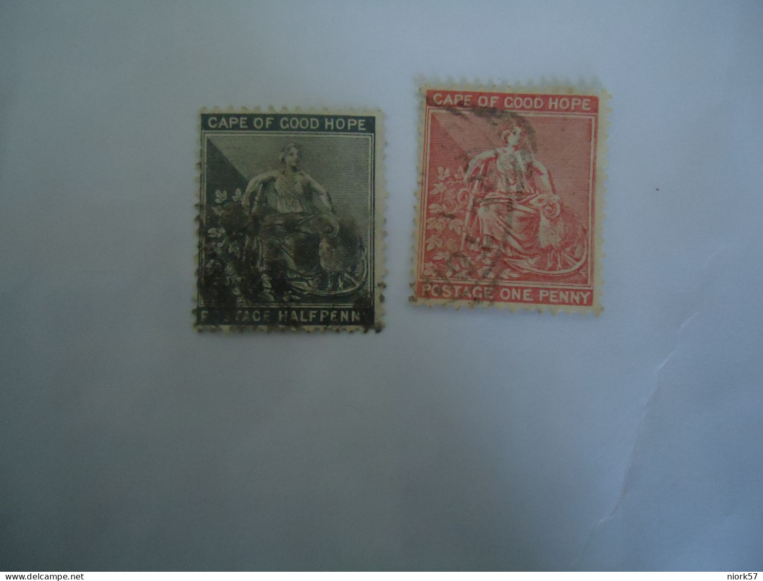 CAPE OF GOOD HOPE   UDED 2 STAMPS - Cabo De Buena Esperanza (1853-1904)