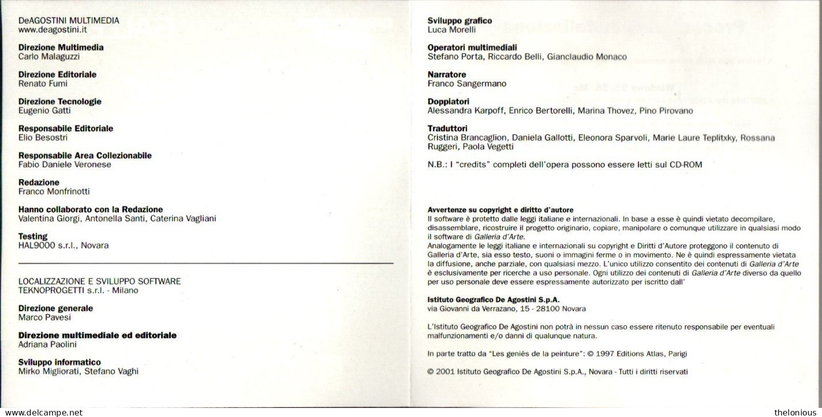 # CD ROM Galleria D'Arte - RENOIR - De Agostini Moltimedia 2001 - Altri