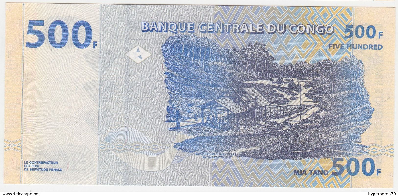 Congo P 96B - 500 Francs 4.1.2002 Prefix P - UNC - Democratic Republic Of The Congo & Zaire