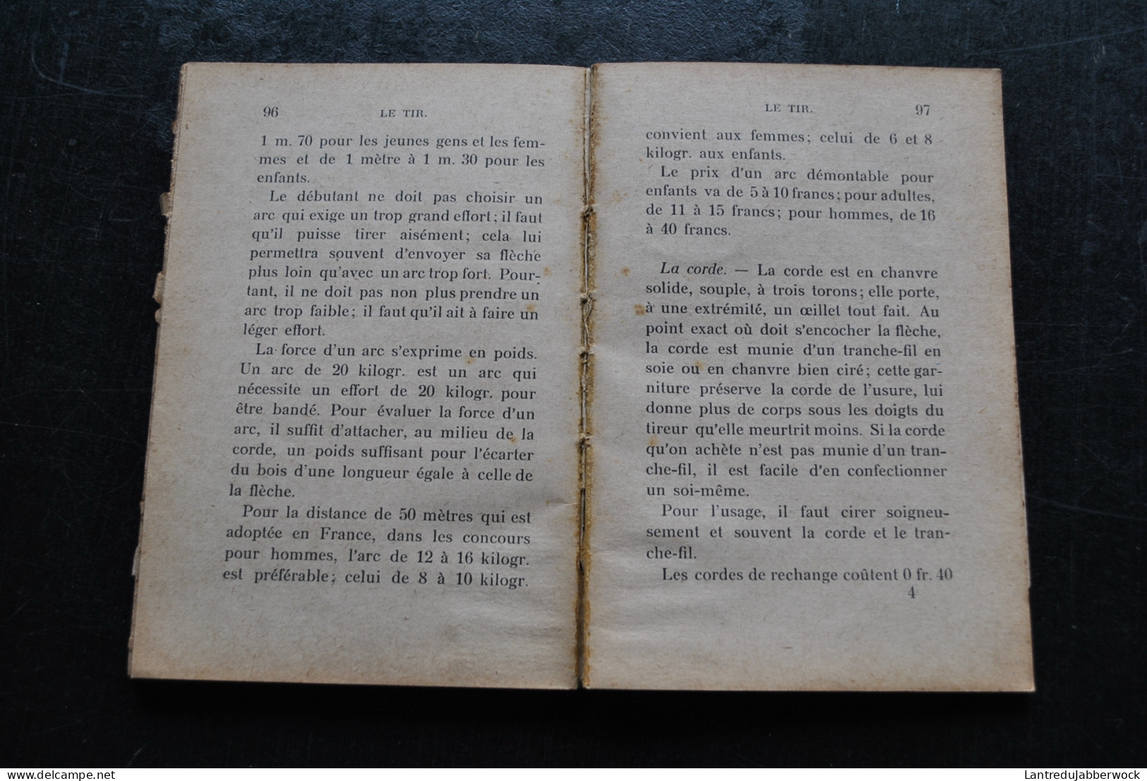 Les sports pour tous LE TIR fusil pistolet révolver arc par G. de VAURESMONT Editions Nilsson sd 