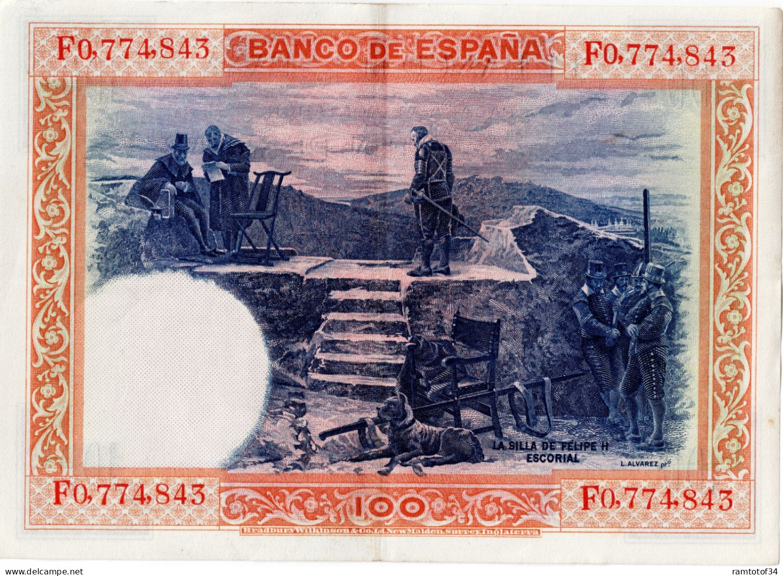 ESPAGNE - 100 Pesetas 1925 - 100 Pesetas