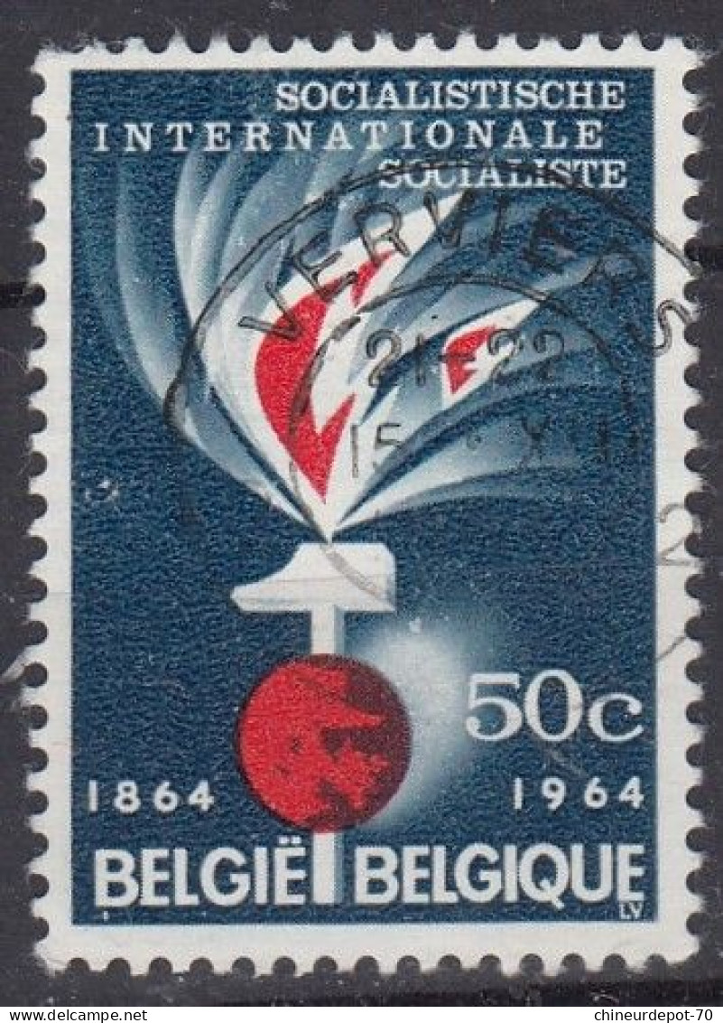 SOCIALISTISCHE INTERNATIONALE SOCIALISTE 50c 1964 CACHET VERVIERS - Gebruikt