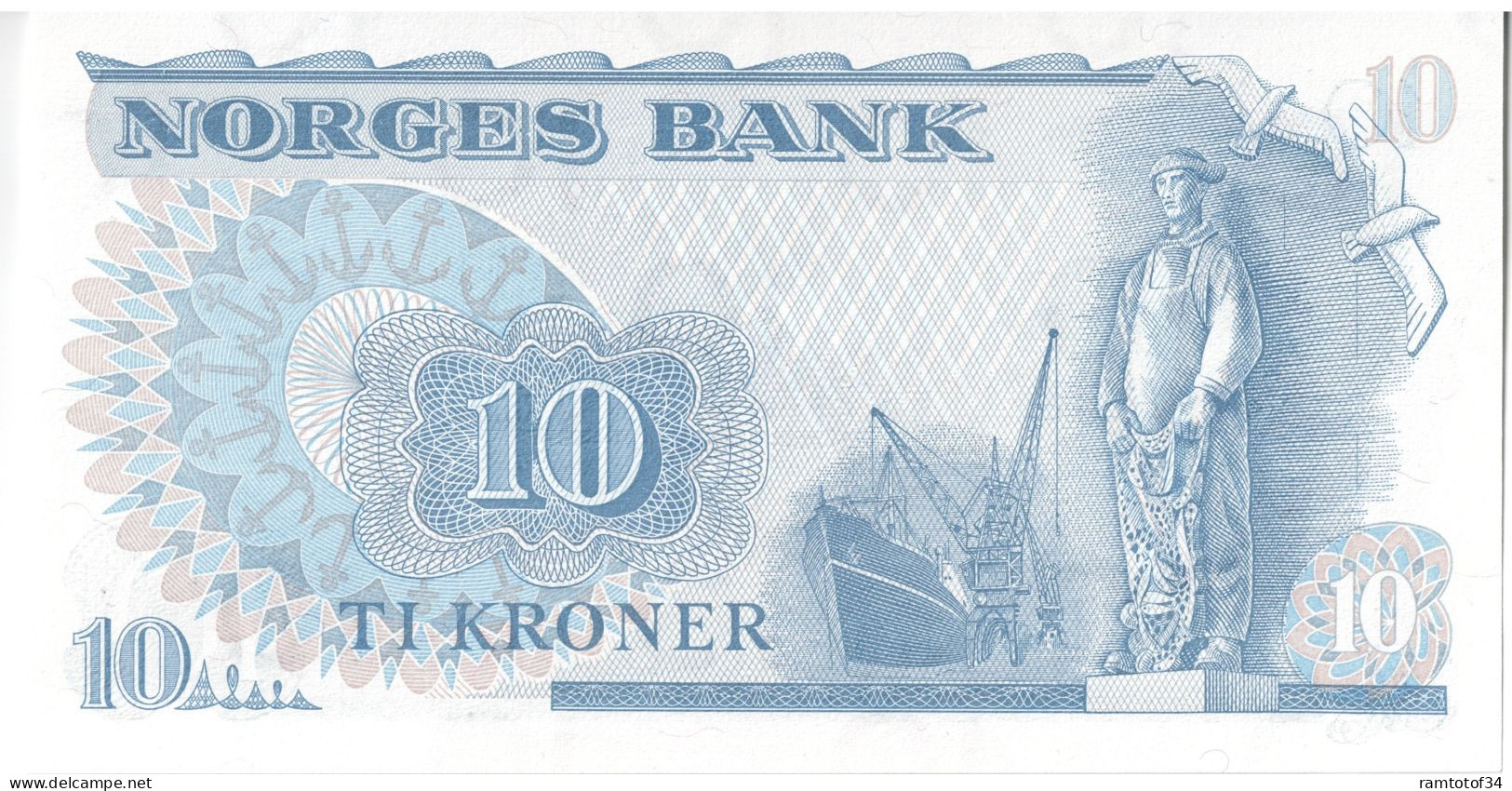 NORVÈGE - 10 Kroner 1982 - Noruega