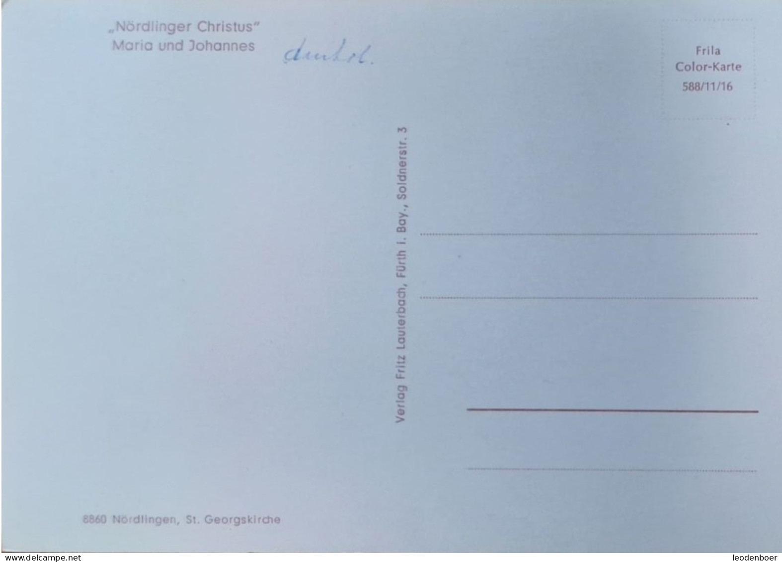 Nordlingen - Nordlinger Christus - Noerdlingen