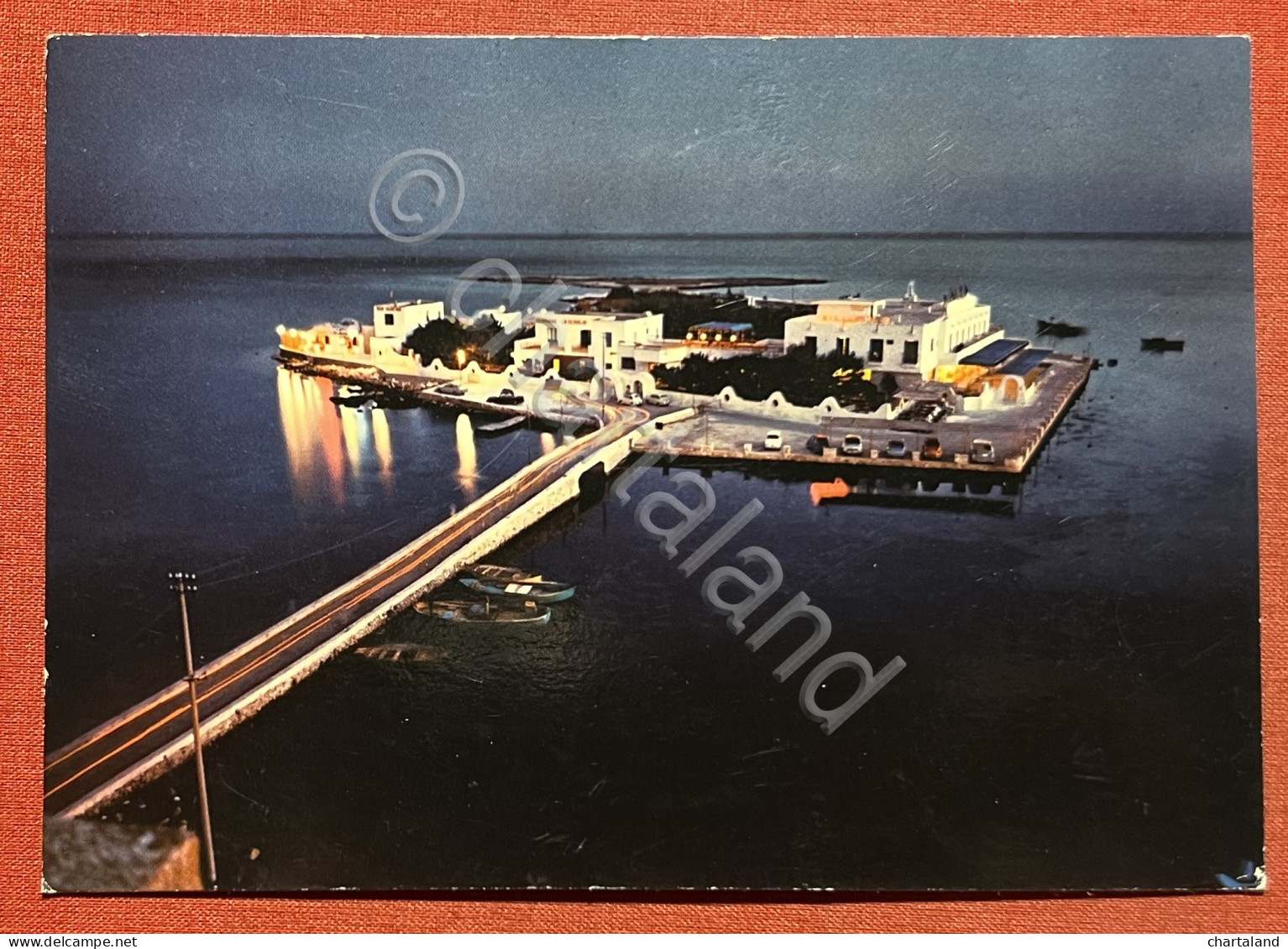 Cartolina - Porto Cesareo ( Lecce ) - Lo Scoglio Di Notte - 1958 - Lecce