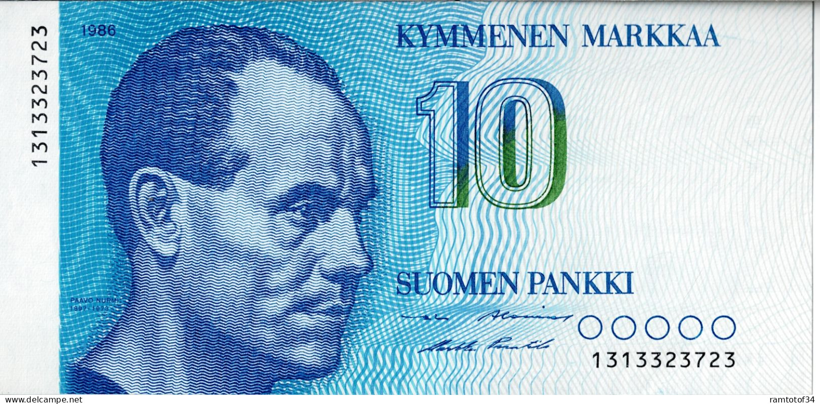 FINLANDE - 10 Mark 1986 UNC - Finlande