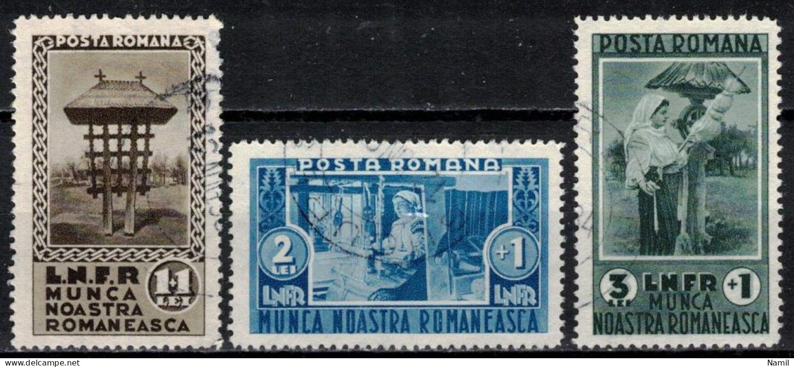 Roumanie 1934 Mi 465-7 (Yv 468-70), Obliteré - Other & Unclassified