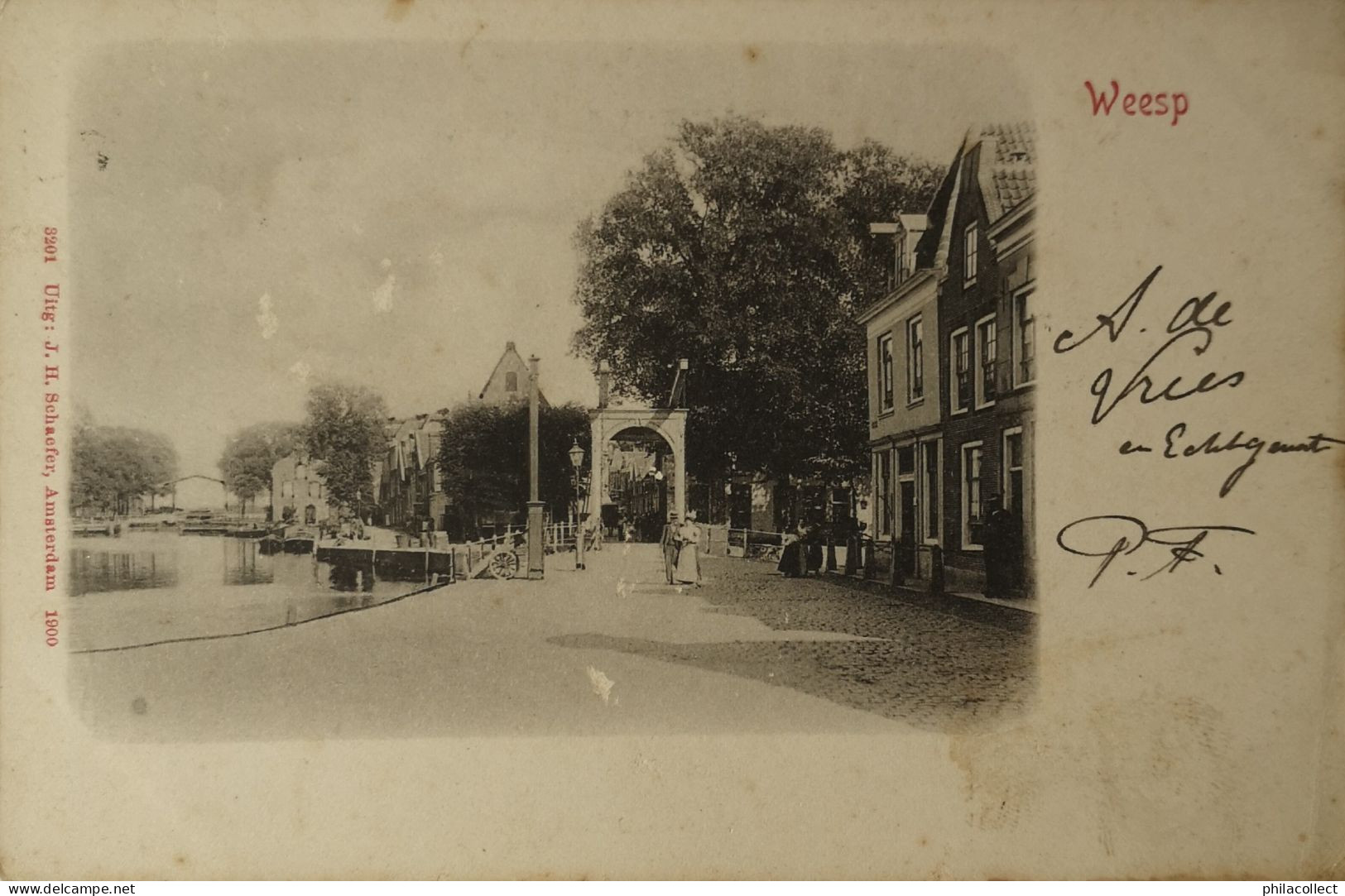 Weesp // Zicht In 1905 Vlekkig En Schaafplekjes - Weesp