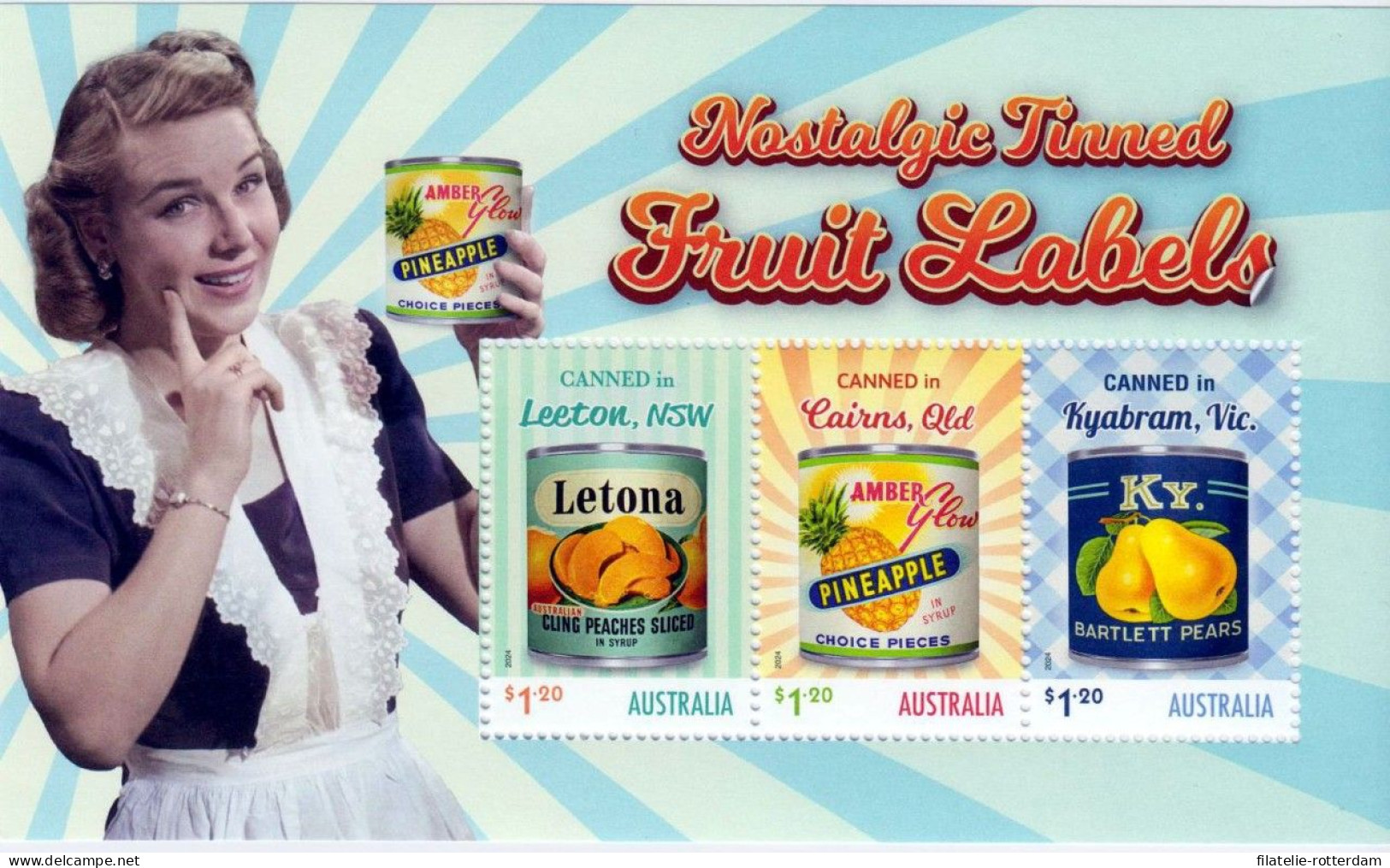 Australia / Australië - Postfris / MNH - Sheet Fruit Cans 2024 - Ungebraucht