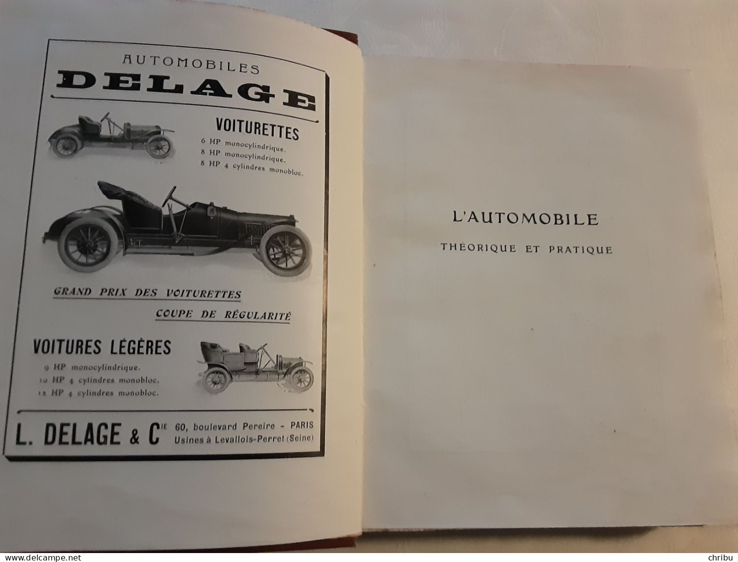 L'AUTOMOBILE THEORIQUE ET PRATIQUE PAR L. BAUDRY DE SAUNIER TOME 1 LE MOTEUR - Auto