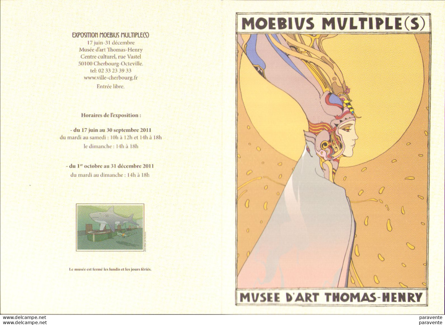 MOEBIUS : Carte Invitation Exposition MULTIPLE - Moebius