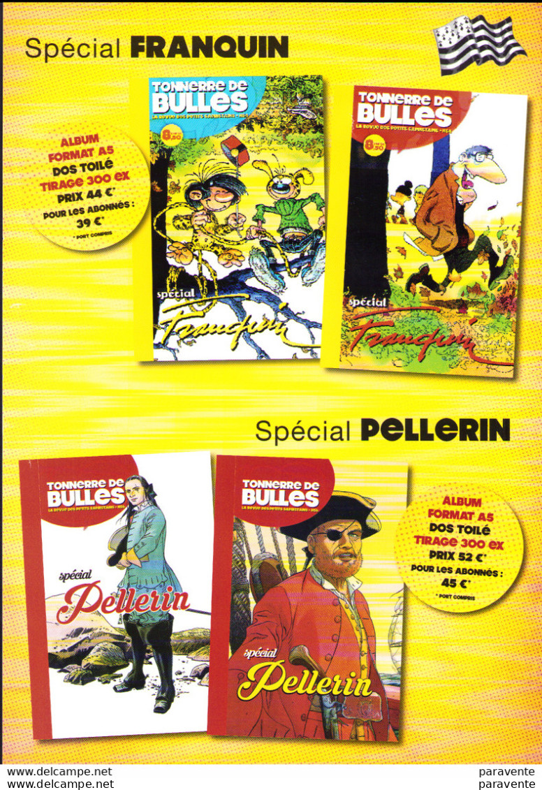 PELLERIN FRANQUIN : Flyer Tonnerre De Bulles - Franquin