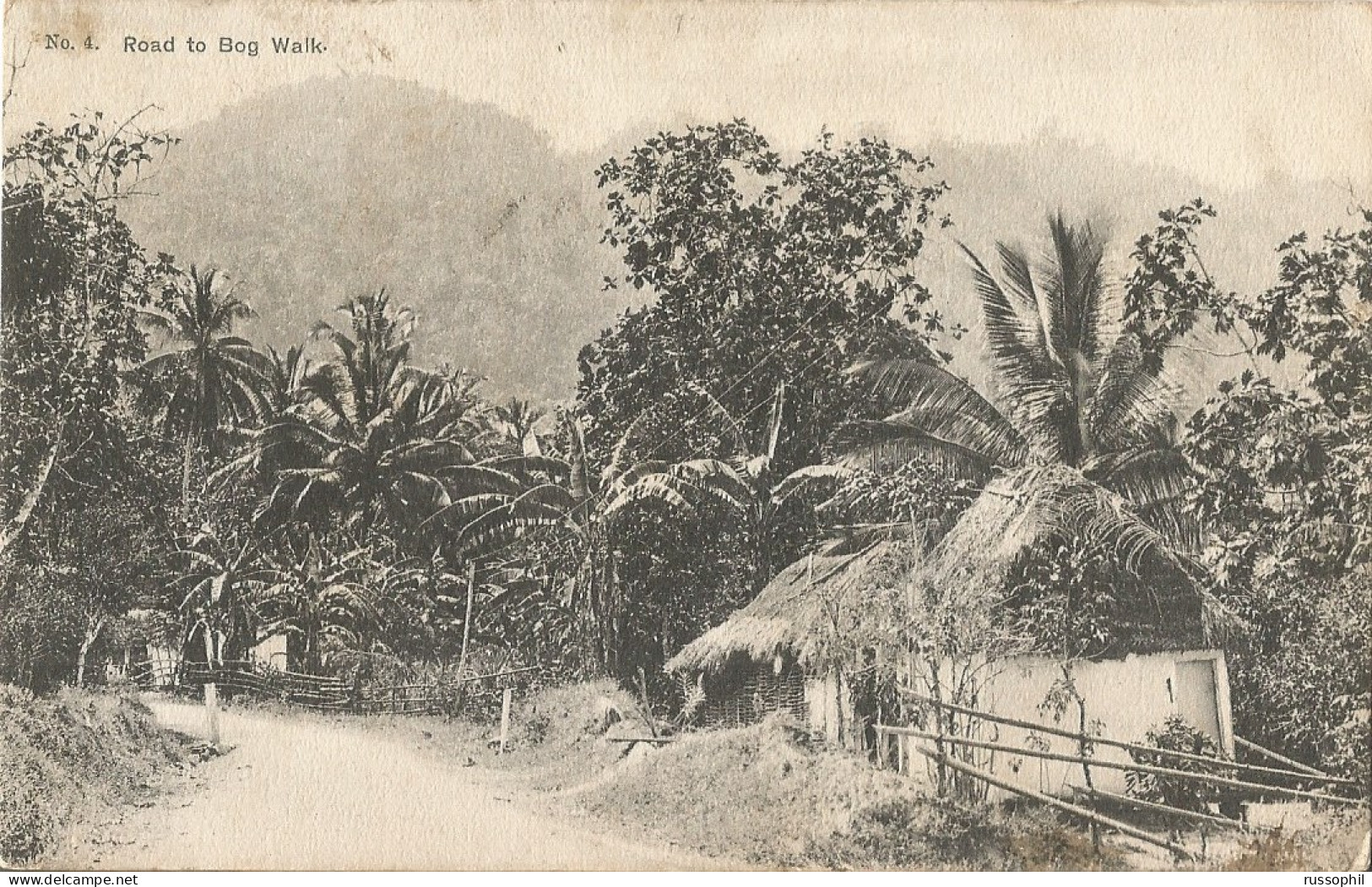 JAMAICA - ROAD TO THE BOG WALK - PUB. DUPERLY N° 4 - 1908 - Jamaïque