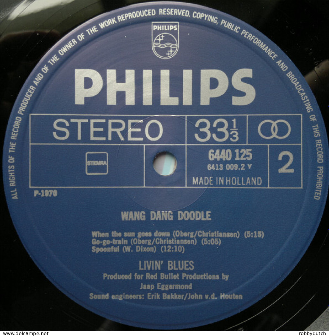 * LP *  LIVIN'  BLUES - WANG DANG DOODLE (Holland 1970 Reissue) - Blues