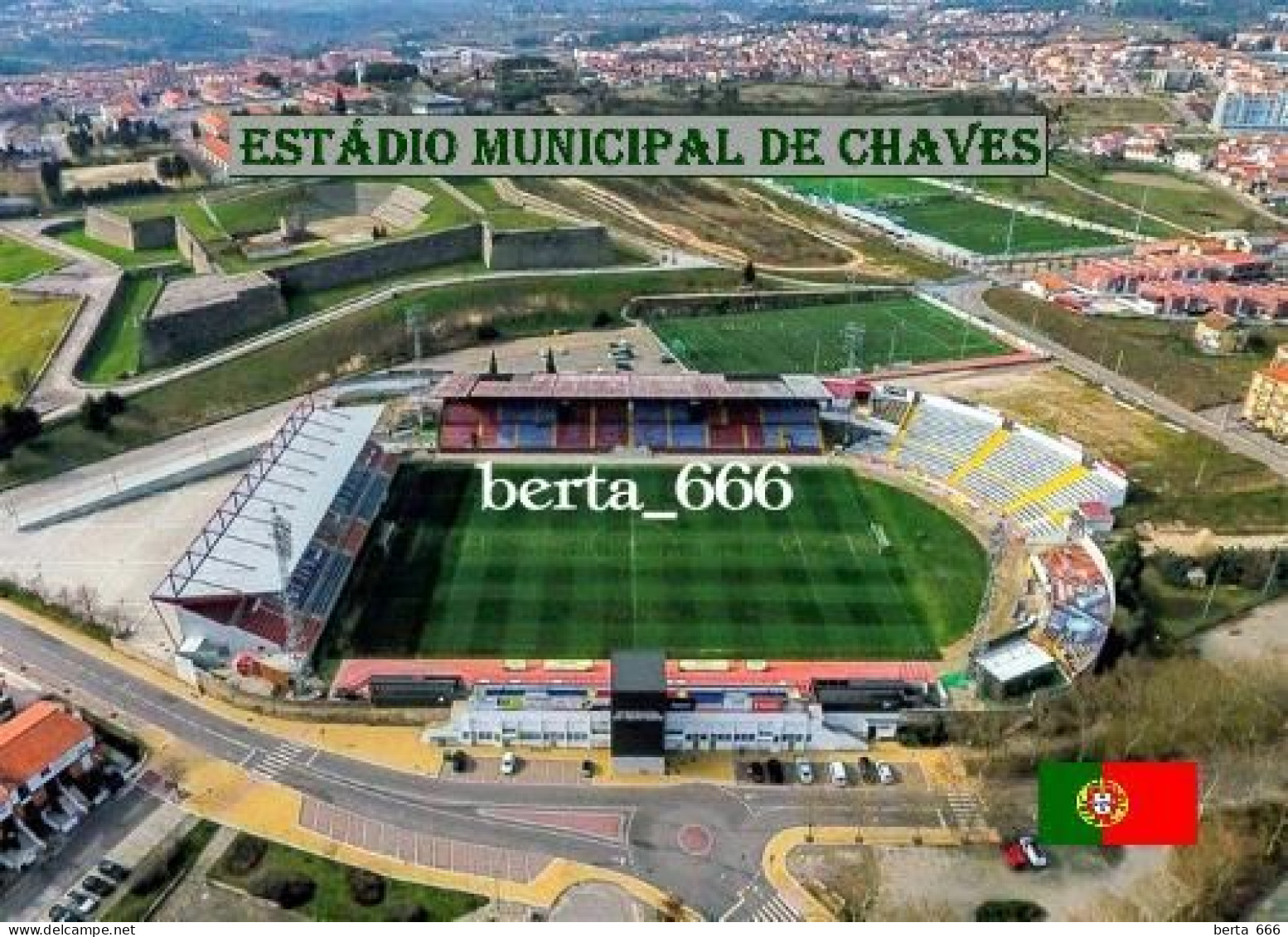 Portugal Chaves Municipal Stadium New Postcard - Stades