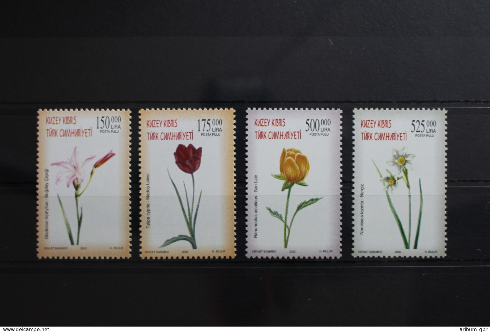 Türkisch-Zypern 588-591 Postfrisch Blumen #RQ254 - Gebraucht