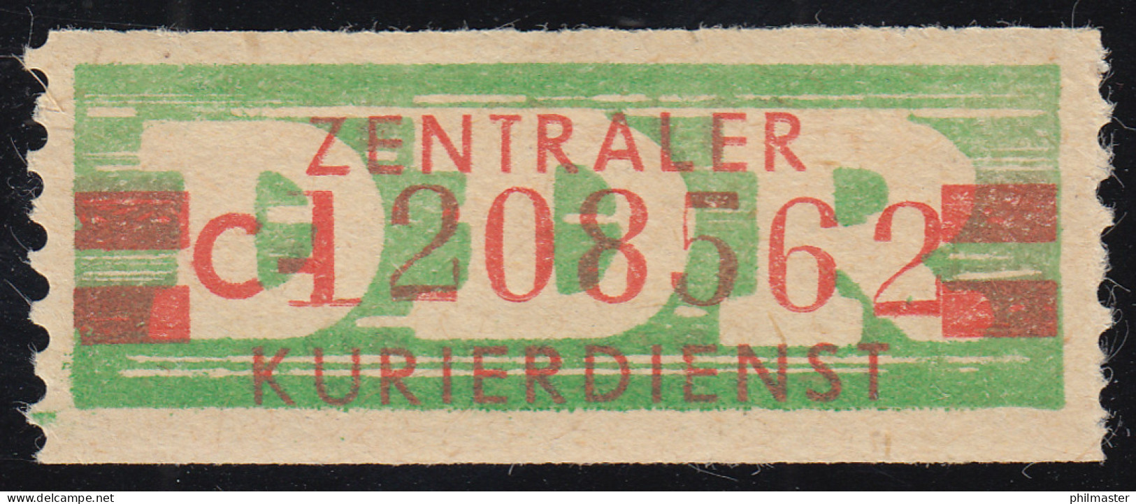 31aII-C Dienst-B, Billet Alte Zeichnung, Rot Auf Grün, ** Postfrisch - Nuovi