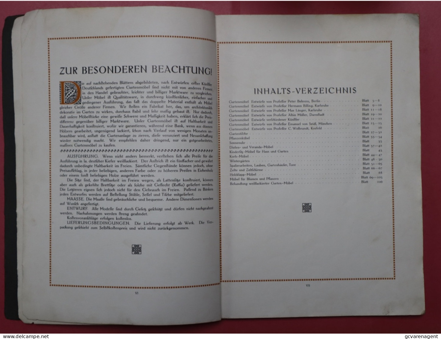 RHEINAUER GARTENMÖBEL - SIEHE BESCHREIBUNG UND BILDER - VOIR DESCRIPTION ET IMAGES - SEE DESCRIPTION AND IMAGES - Catalogues