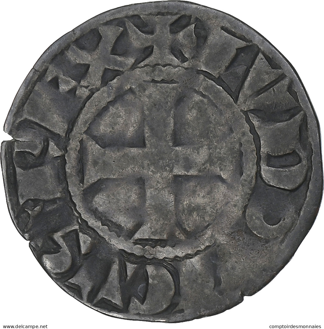 France, Louis IX, Denier Tournois, Billon, TTB, Duplessy:193 - 1226-1270 Louis IX (Saint Louis)