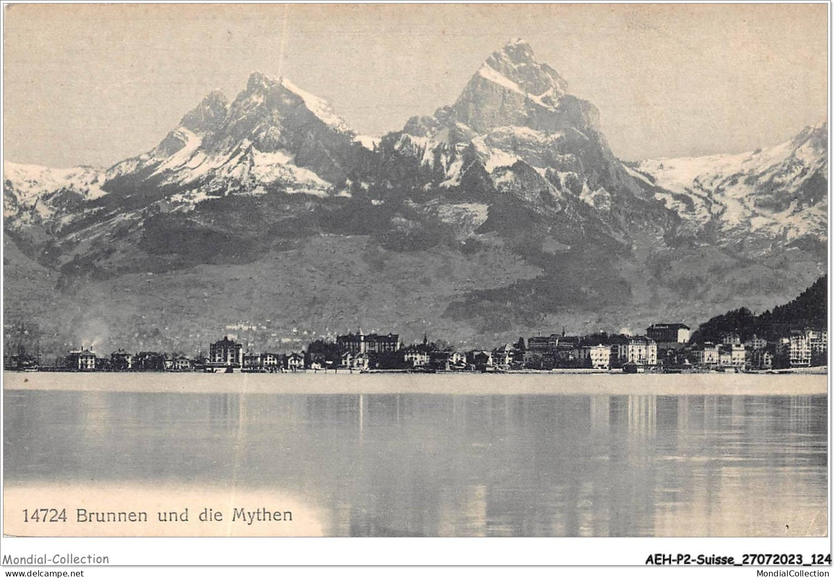 AEHP2-0156- SUISSE  - BRUNNEN UND DIE MYTHEN  - Schwytz