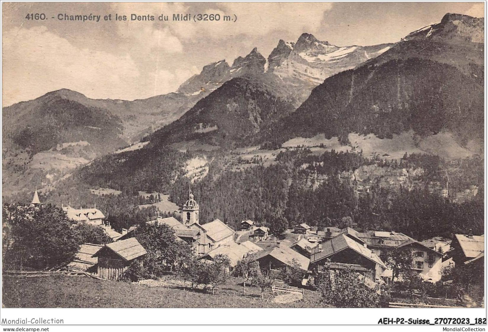 AEHP2-0185- SUISSE - CHAMPERY ET LES DENTS DU MIDI  - Champéry