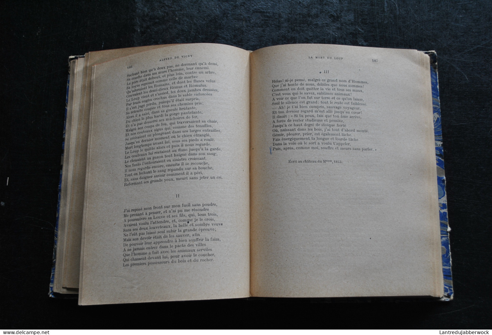 Alfred De Vigny Poésies Et Journal D'un Poète Ouvrage Illustré Collection Des Grands Classiques Français  Reliure Cuir - Auteurs Français