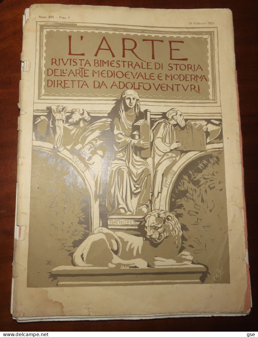 RIVISTA L'ARTE 1916 - ADOLFO VENTURI - Kunst, Design