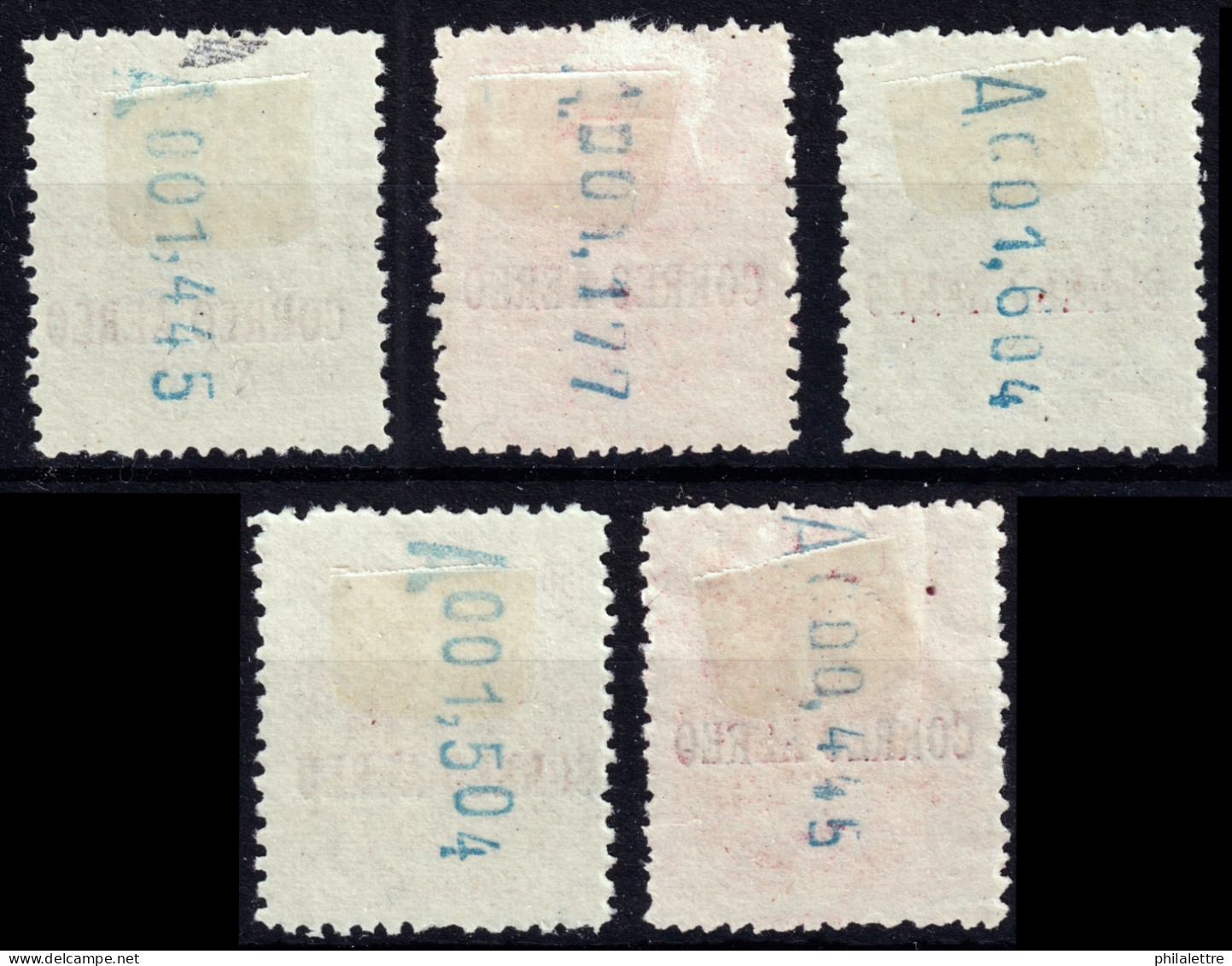 ESPAGNE / ESPAÑA - 1920 Ed.292/6 Serie Habilitados "CORREO AEREO" - 5 Valores - Nuevos * Muy Bonito (c.70€) - Nuevos