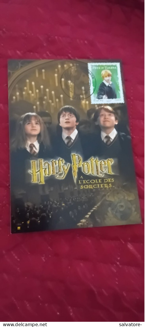 CARTOLINA HARRY POTTER  A L'ERCOLE DES SORCIERS- VIAGGIATA - TV-Serien