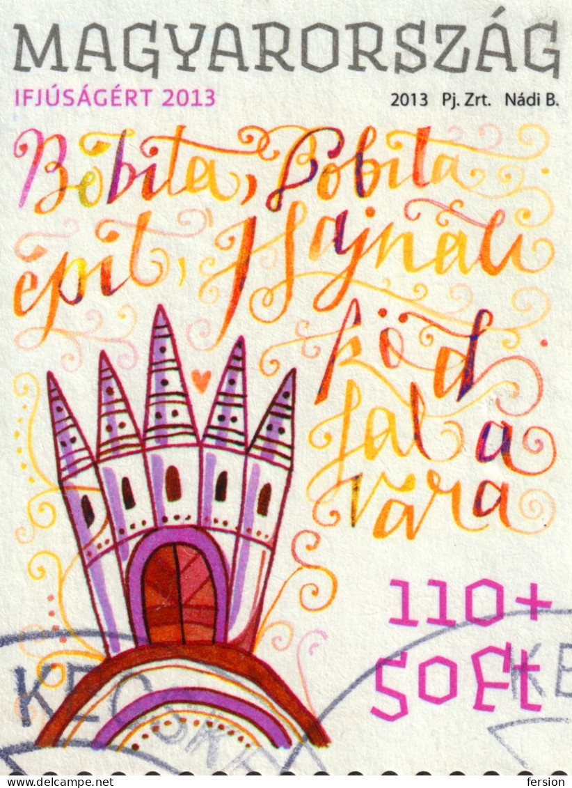 Frog / Ballerina / Castle Art WEÖRES SÁNDOR 100 Poet Writer Hungary 2013 Postmark KECSKEMÉT Mini Sheet YOUTH Additional - Oblitérés