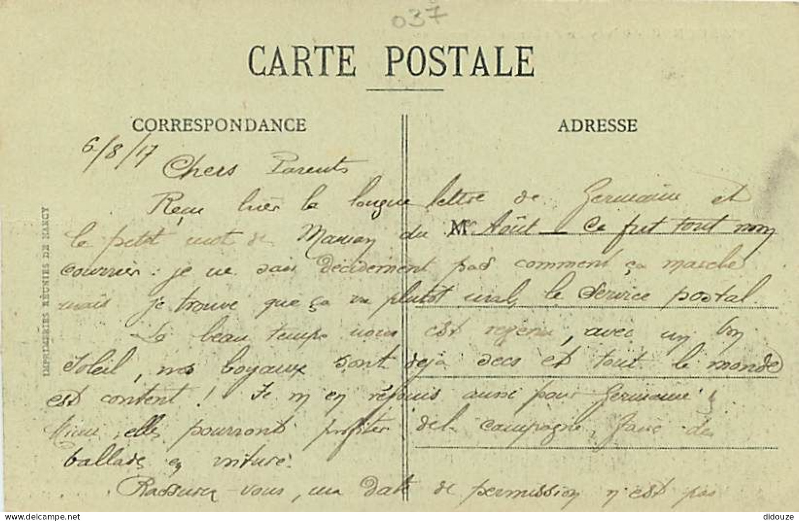 51 - Givry En Argonne - Grand'Rue - Animée - Avions - Correspondance - Voyagée En 1917 - CPA - Voir Scans Recto-Verso - Givry En Argonne