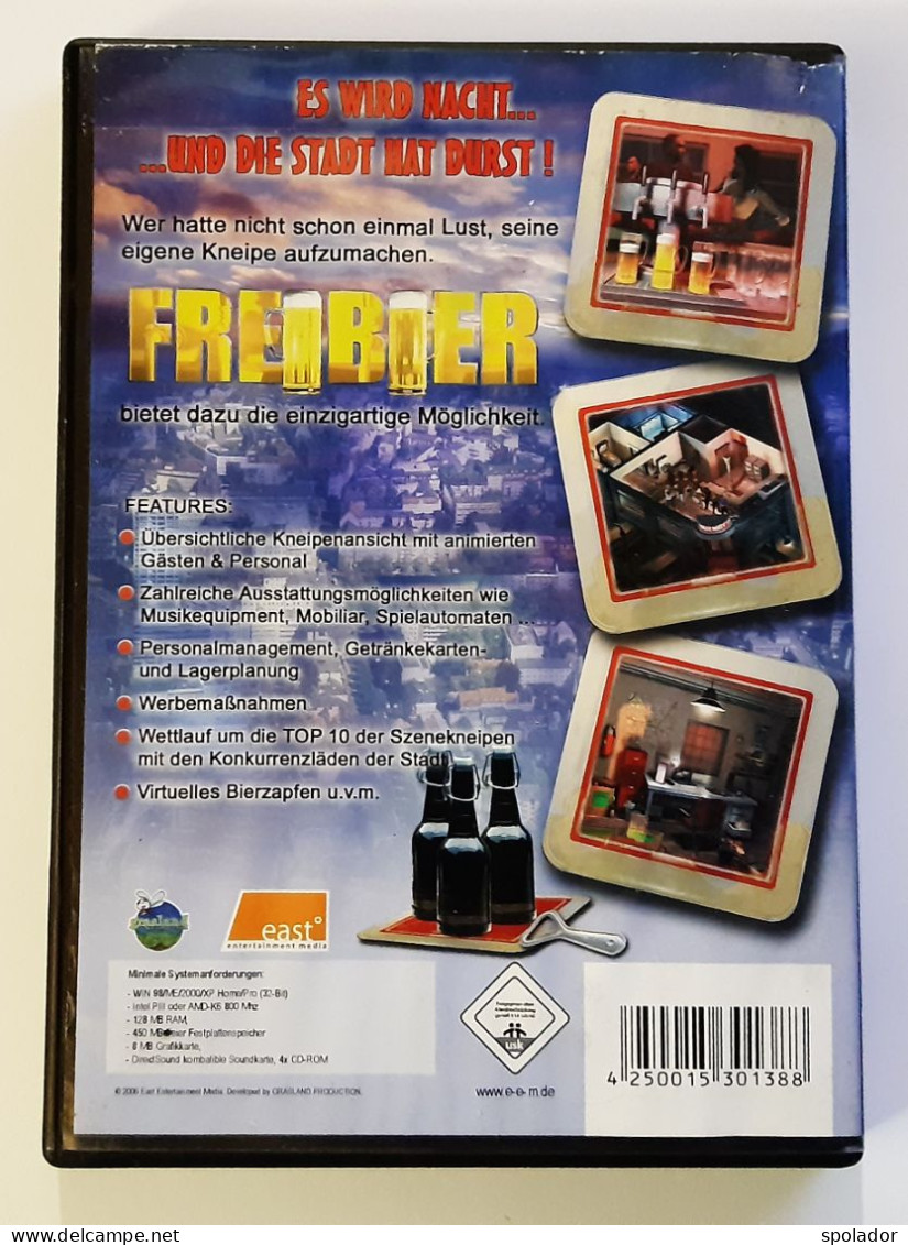 PC CD ROM-Spiel FREIBIER-DER KNEIPEN TYCOON-Game-2006 - Jeux PC