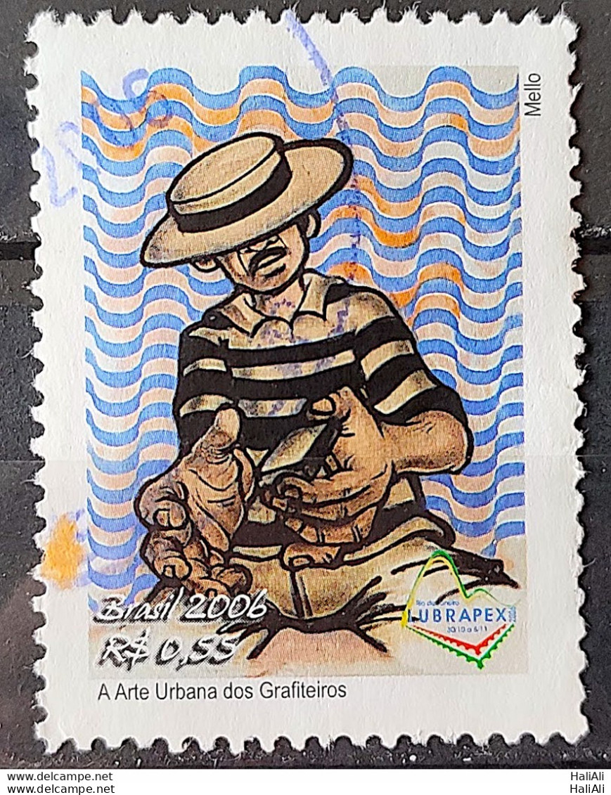 C 2642 Brazil Stamp Graffiti Artists Urban Art Music Samba 2006 Circulated 1 - Usati