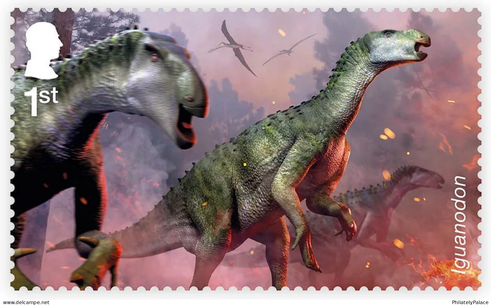 Great Britain UK, 2024, Age of the Dinosaurs,Megalosaurus,Prehistoric Animals, Natural History Museum,Set of 8v, MNH (*)