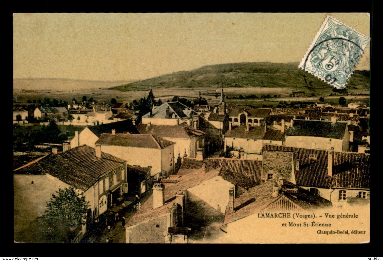 88 - LAMARCHE - VUE GENERALE ET MONT ST-ETIENNE - CARTE COLORISEE - Lamarche