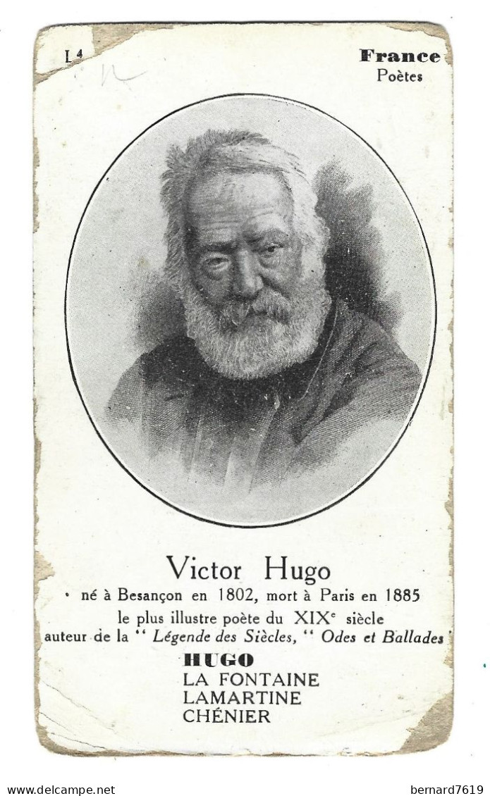 Chromo Image Cartonnee  - Histoire - France - Victor Hugo - Geschichte