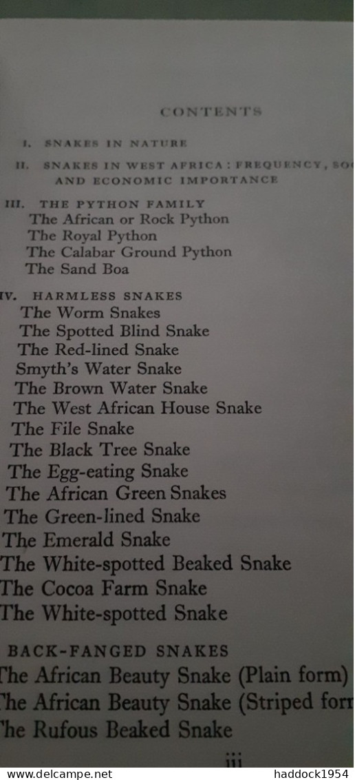 West African Snakes G.S. CANSDALE,longmans 1961 - Vita Selvaggia