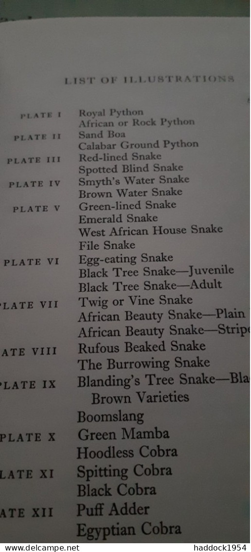 West African Snakes G.S. CANSDALE,longmans 1961 - Vie Sauvage