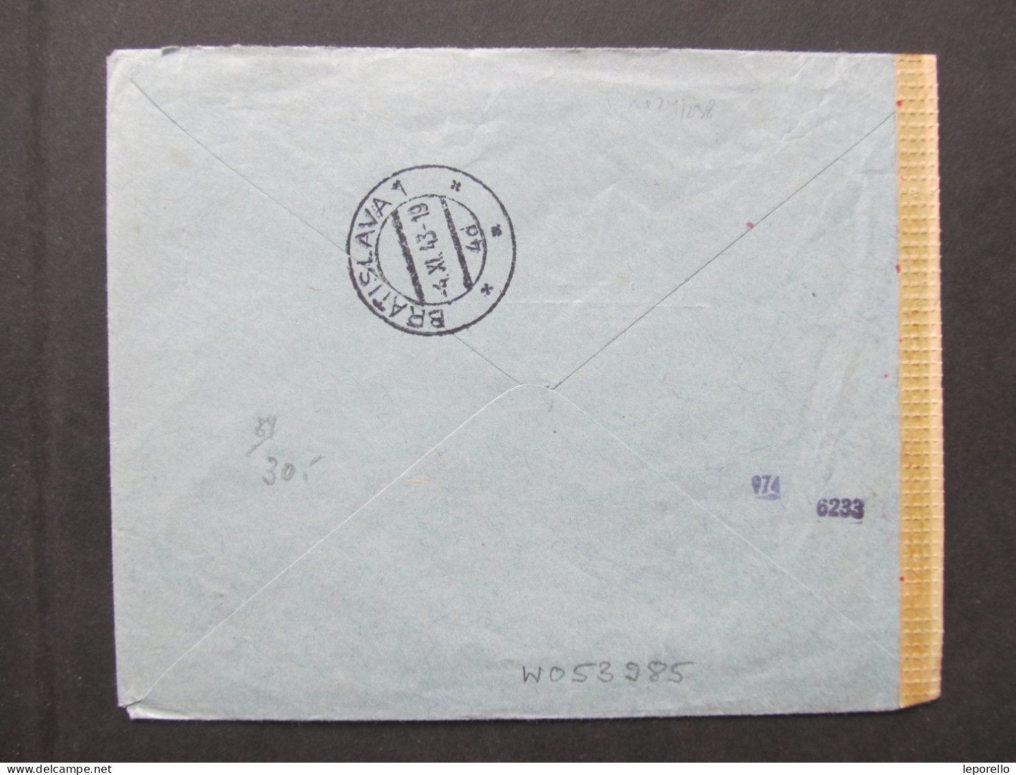 BRIEF Bratislava - Hamburg 1943 Slovensko  Flugpost  //// P2094 - Storia Postale