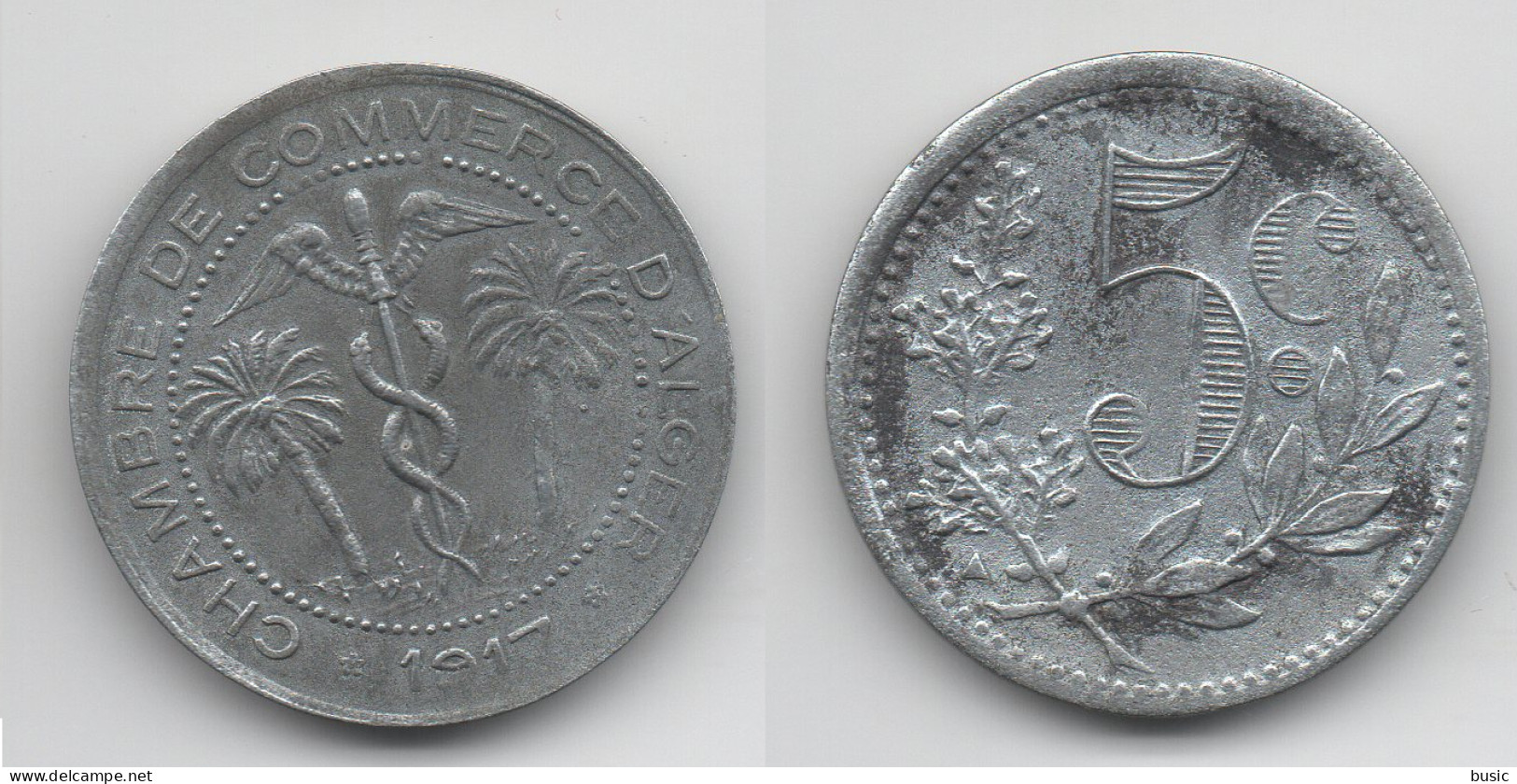 + FRANCE + ALGERIE  +  5 CENTIMES 1917 + ALGER + - Algérie