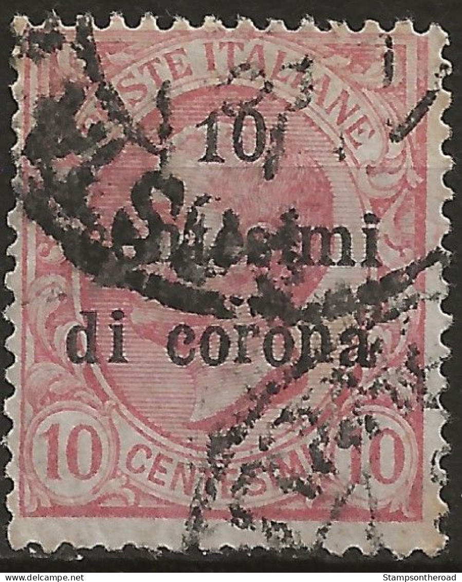 TRTT4U2,1919 Terre Redente - Trento E Trieste, Sassone Nr. 4, Francobollo Usato Per Posta °/ - Trento & Trieste